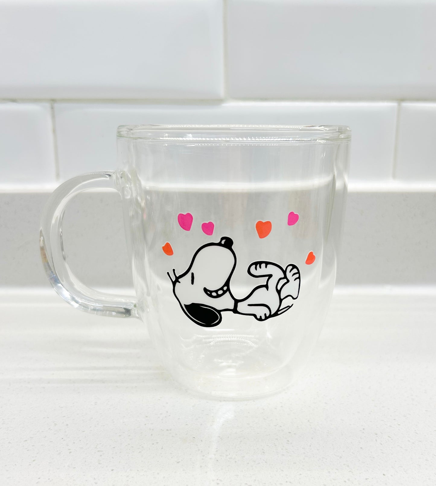 Taza Snoopy riendo doble pared 450 ml