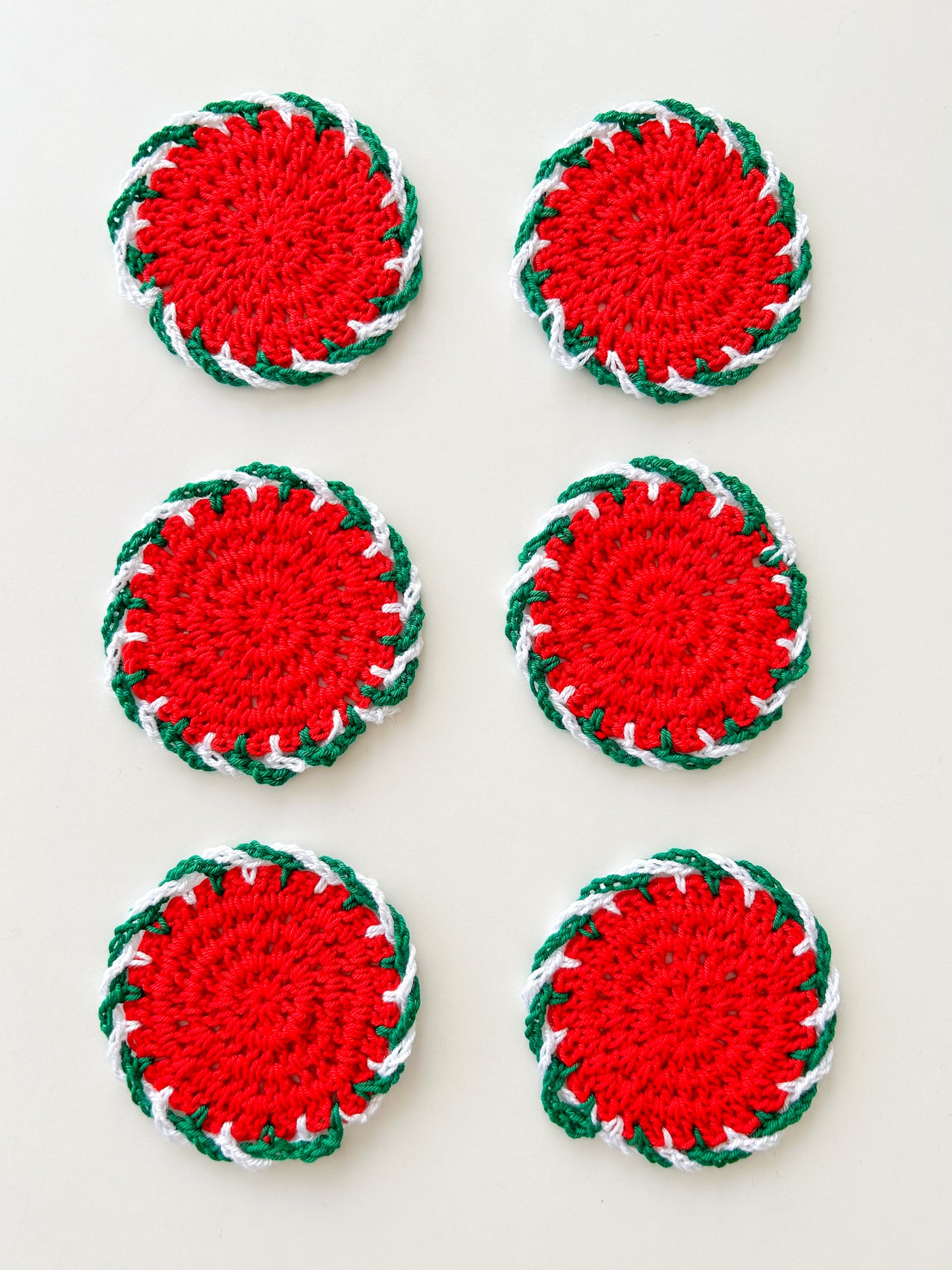 Posavasos navideños, modelo candy