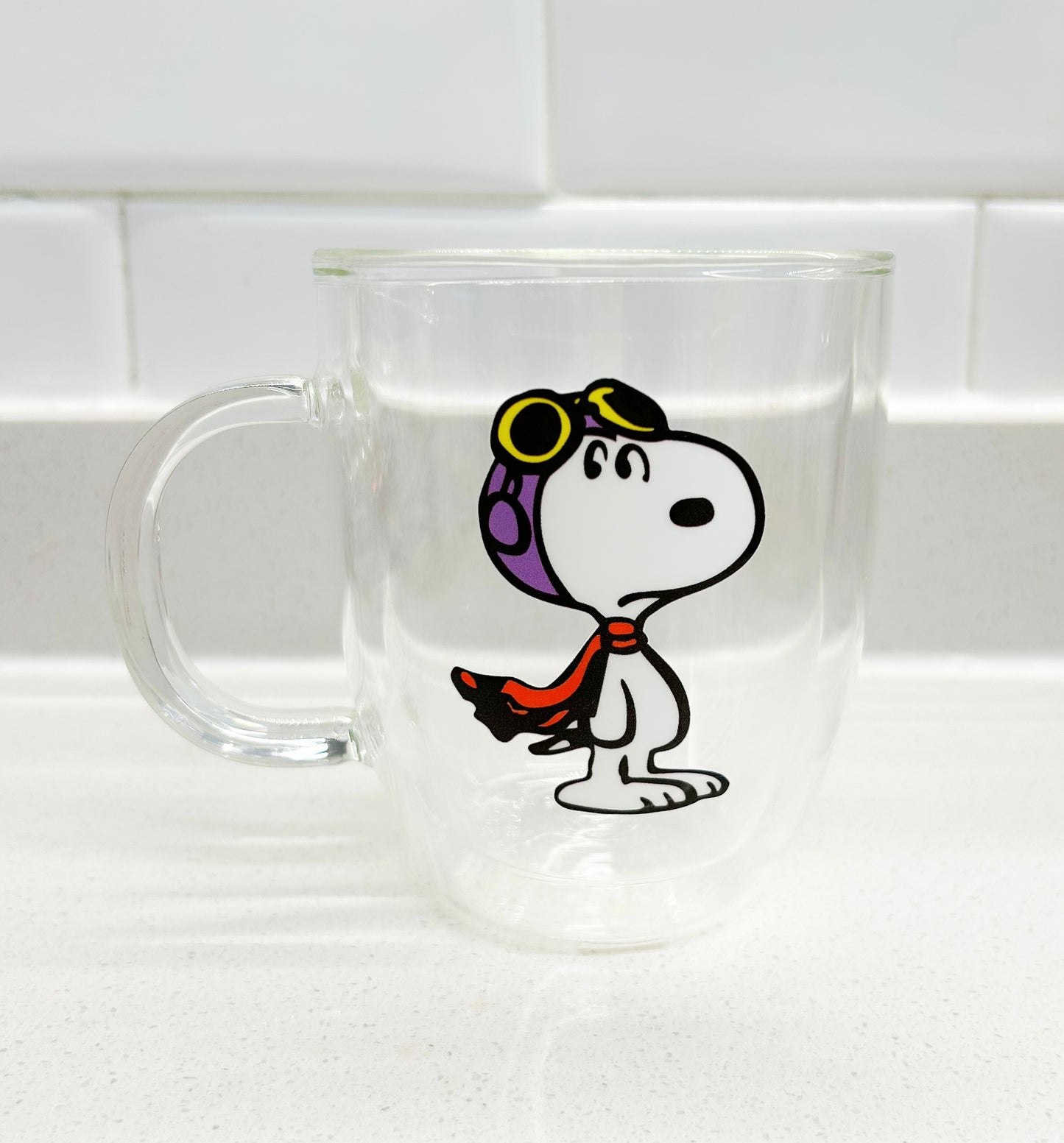 Taza Snoopy aviador doble pared 450 ml