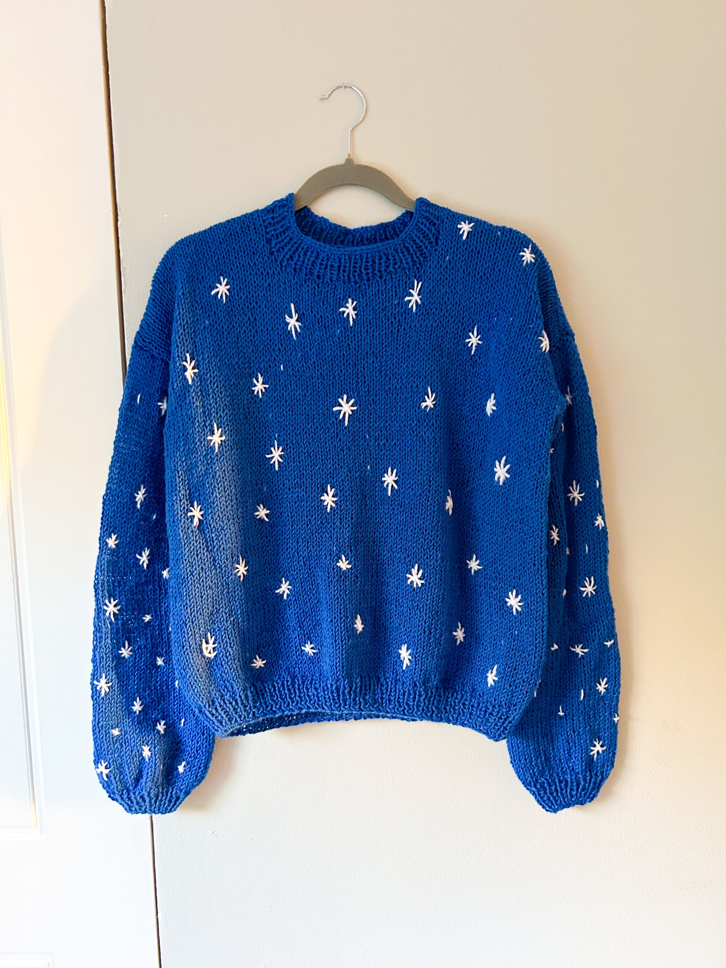 Chaleco cielo estrellado lana de oveja talla M/L
