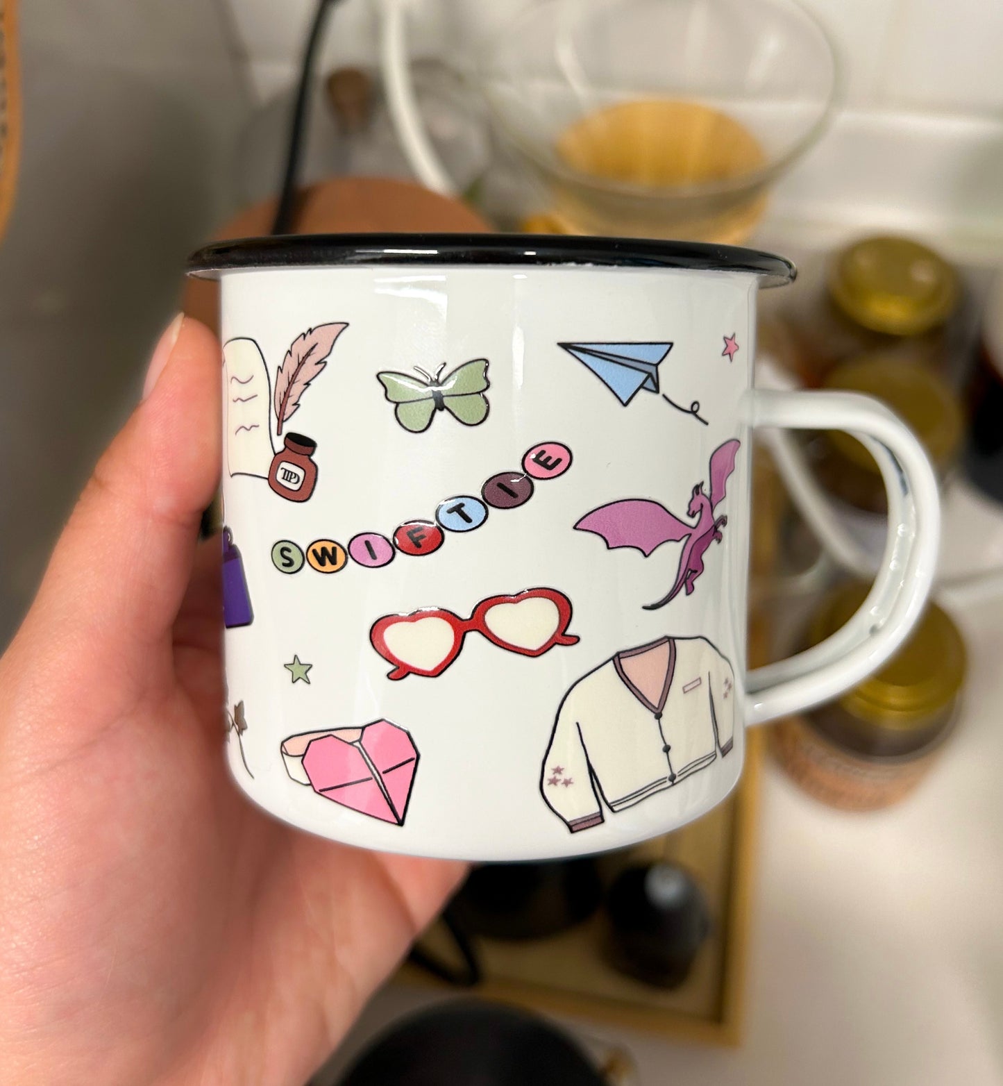 Taza Eras Taylor Swift enlozada 500 ml