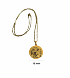 Collar personalizado 15 mm dorado doglovers