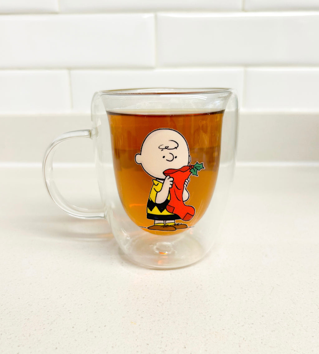 Taza Charlie Brown doble pared