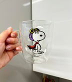 Taza Snoopy aviador doble pared