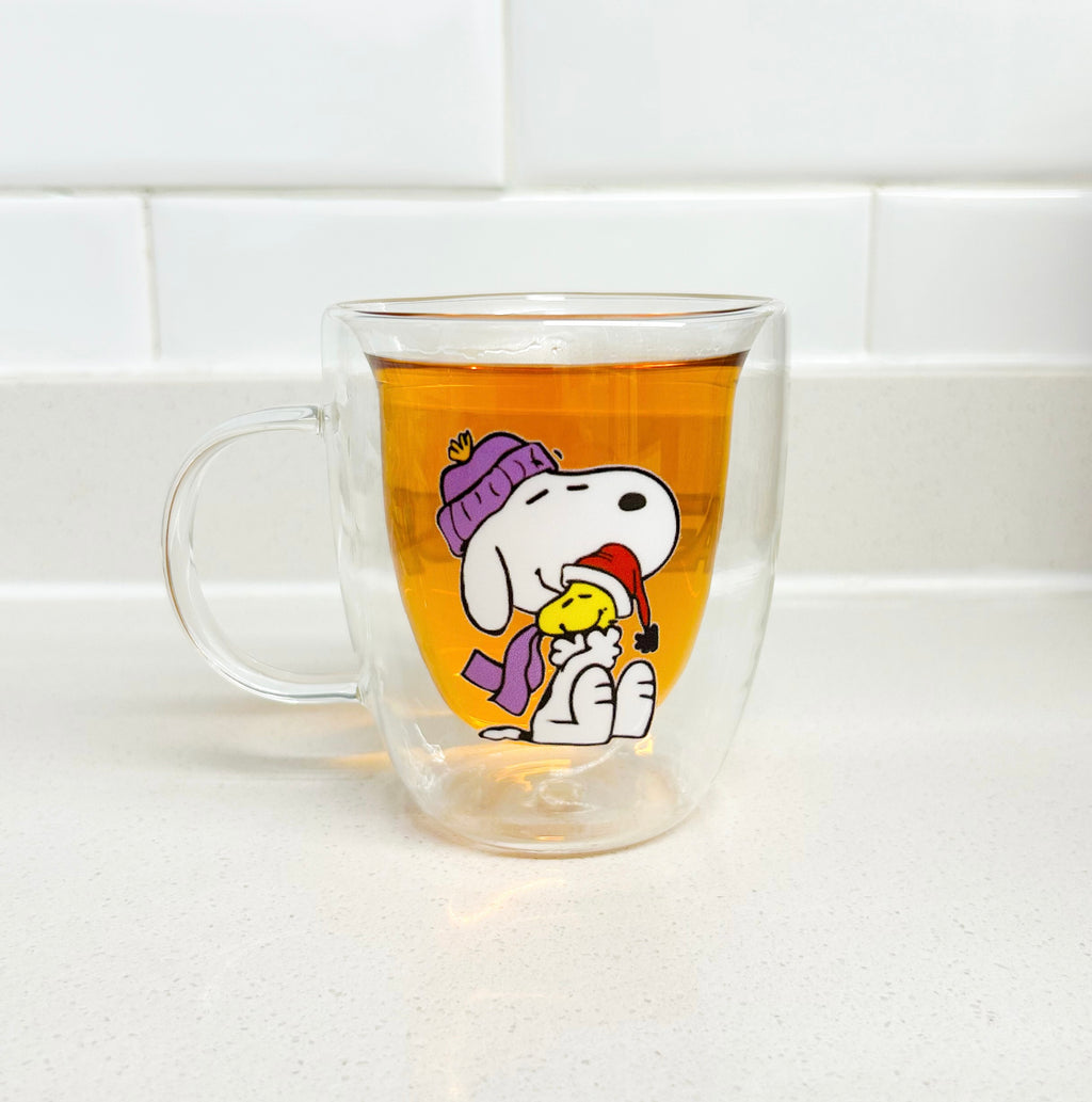 Taza Snoopy y Woodstock Invernal doble pared