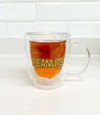 Taza Snoopy y corazón doble pared