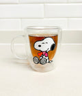 Taza Snoopy corazones doble pared
