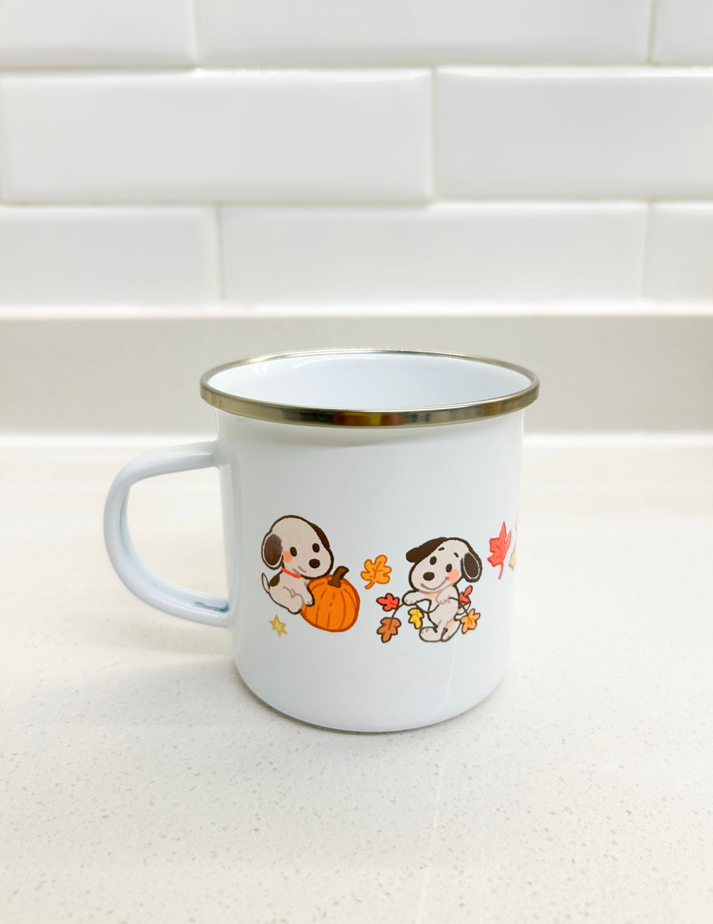 Taza Snoopy y Woodstock otoño