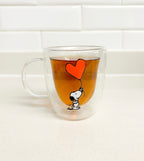Taza Snoopy love doble pared