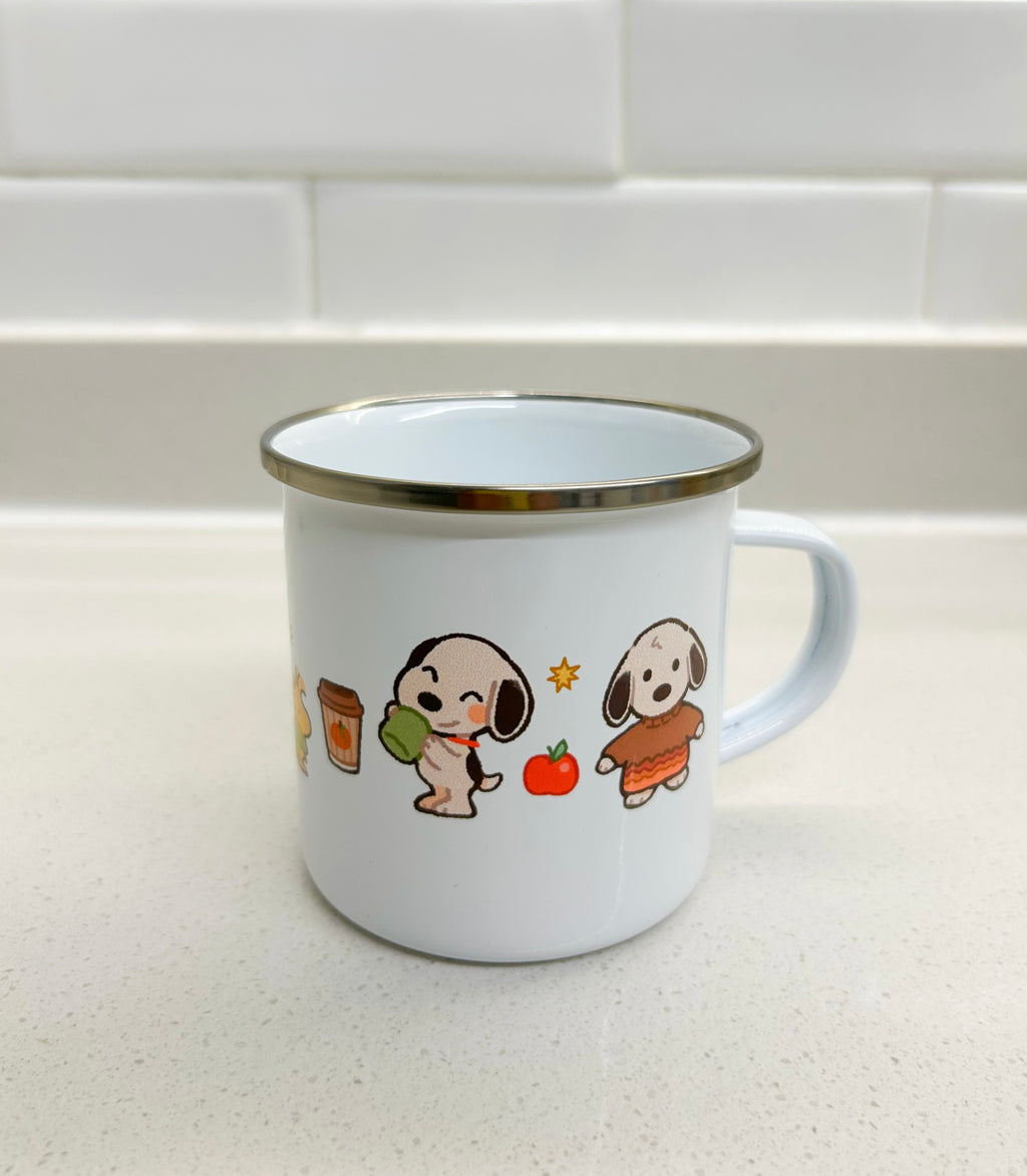 Taza Snoopy y Woodstock otoño