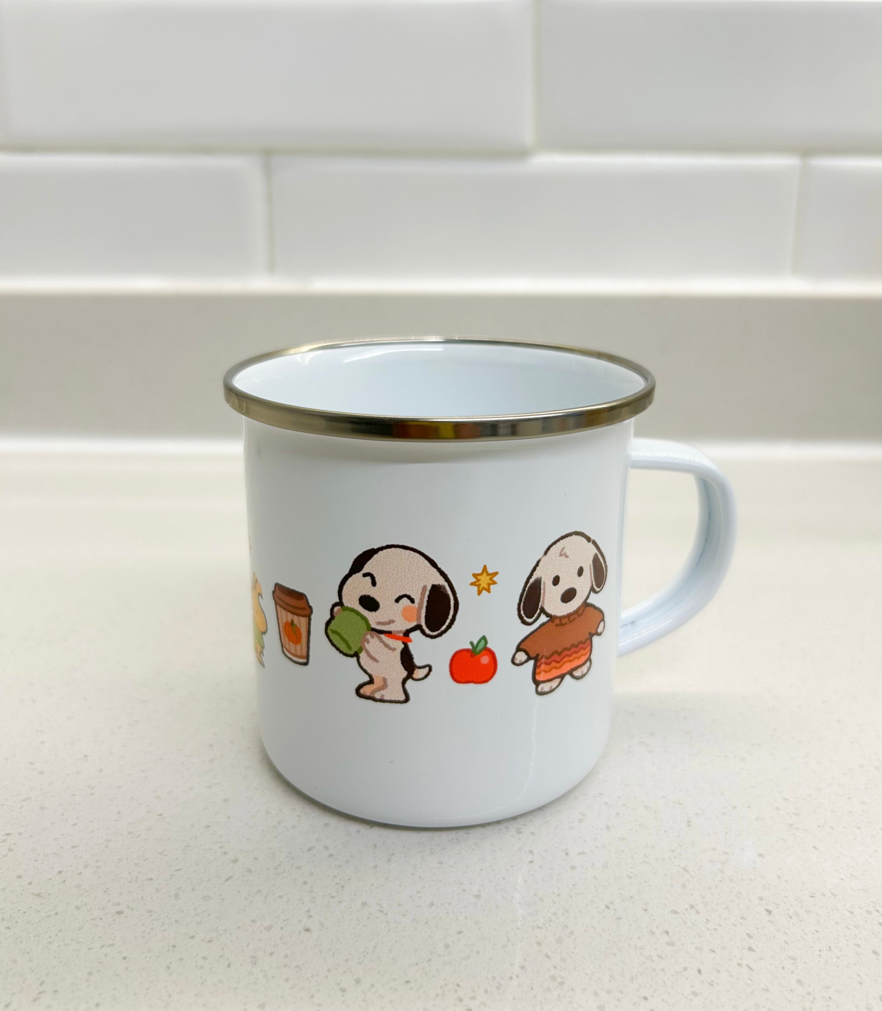 Taza Snoopy y Woodstock otoño