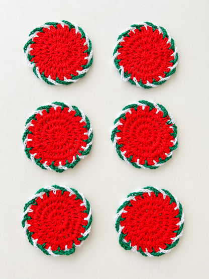 Posavasos navideños, modelo candy