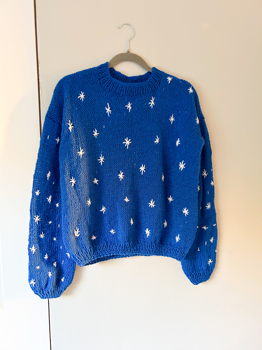 Chaleco cielo estrellado lana de oveja talla S