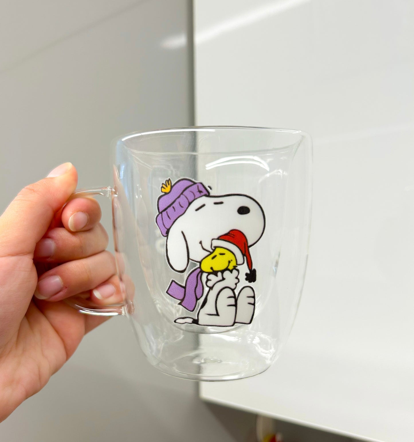 Taza Snoopy y Woodstock Invernal doble pared
