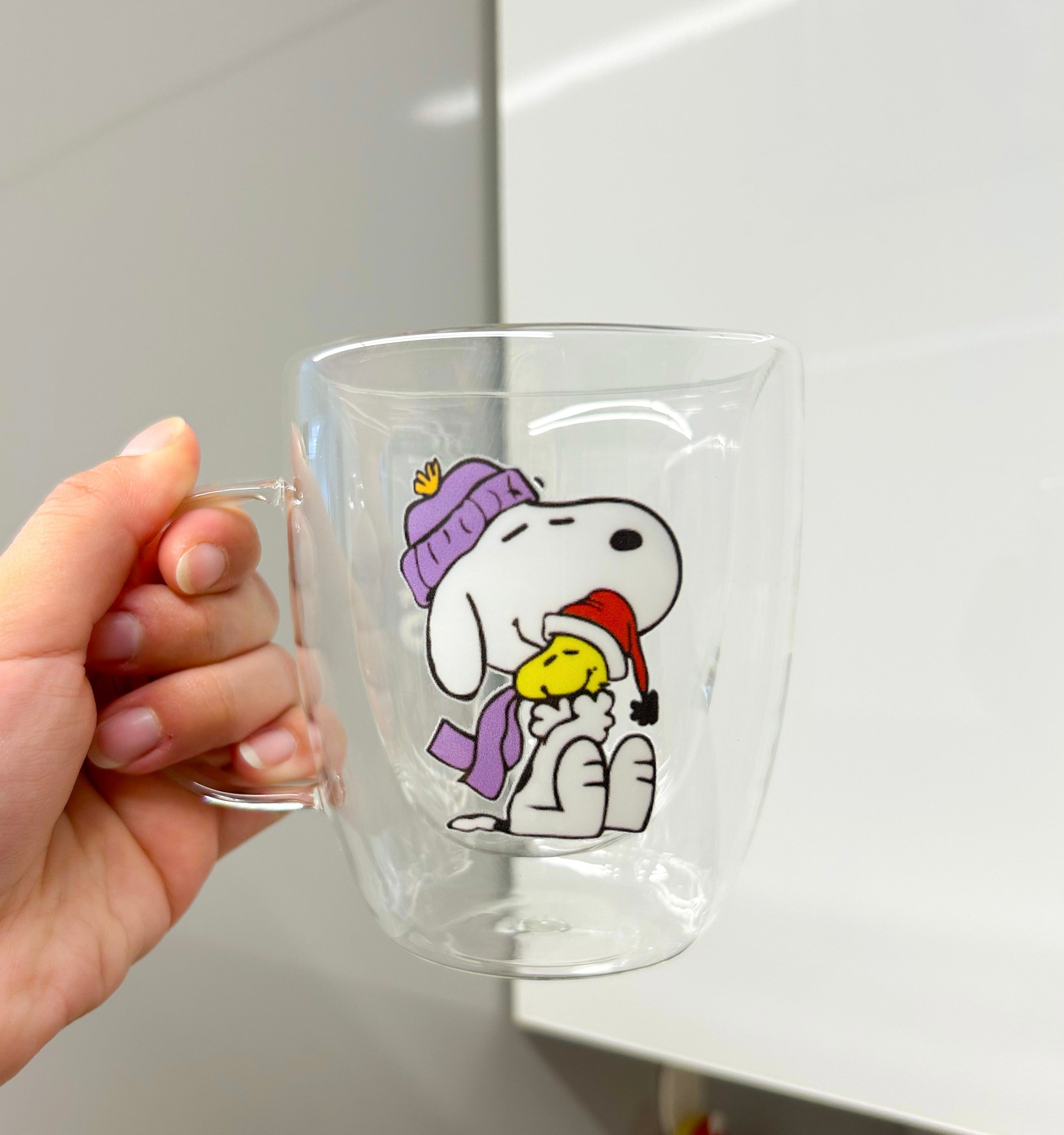 Taza Snoopy y Woodstock Invernal doble pared