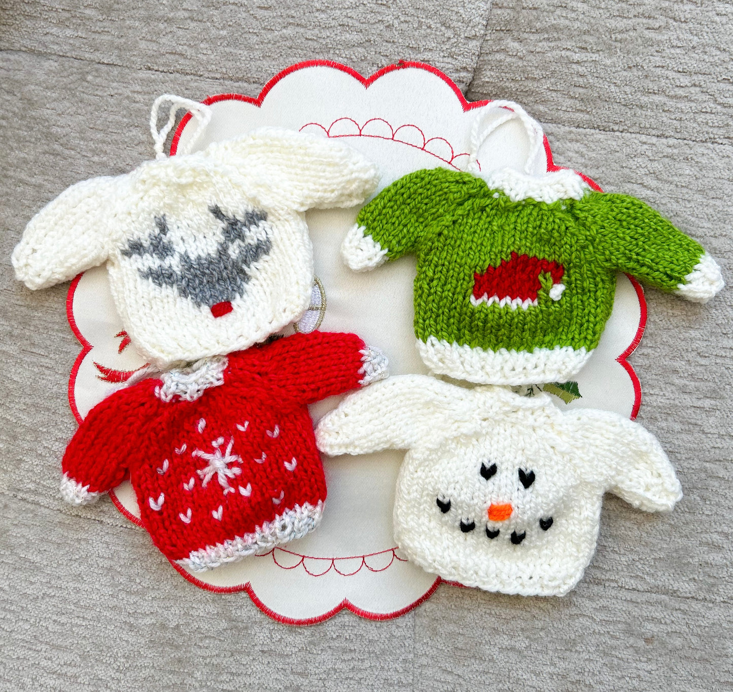 Pack 4 Chalequitos para el árbol de Navidad