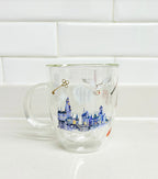 Hogwarts taza doble pared de vidrio
