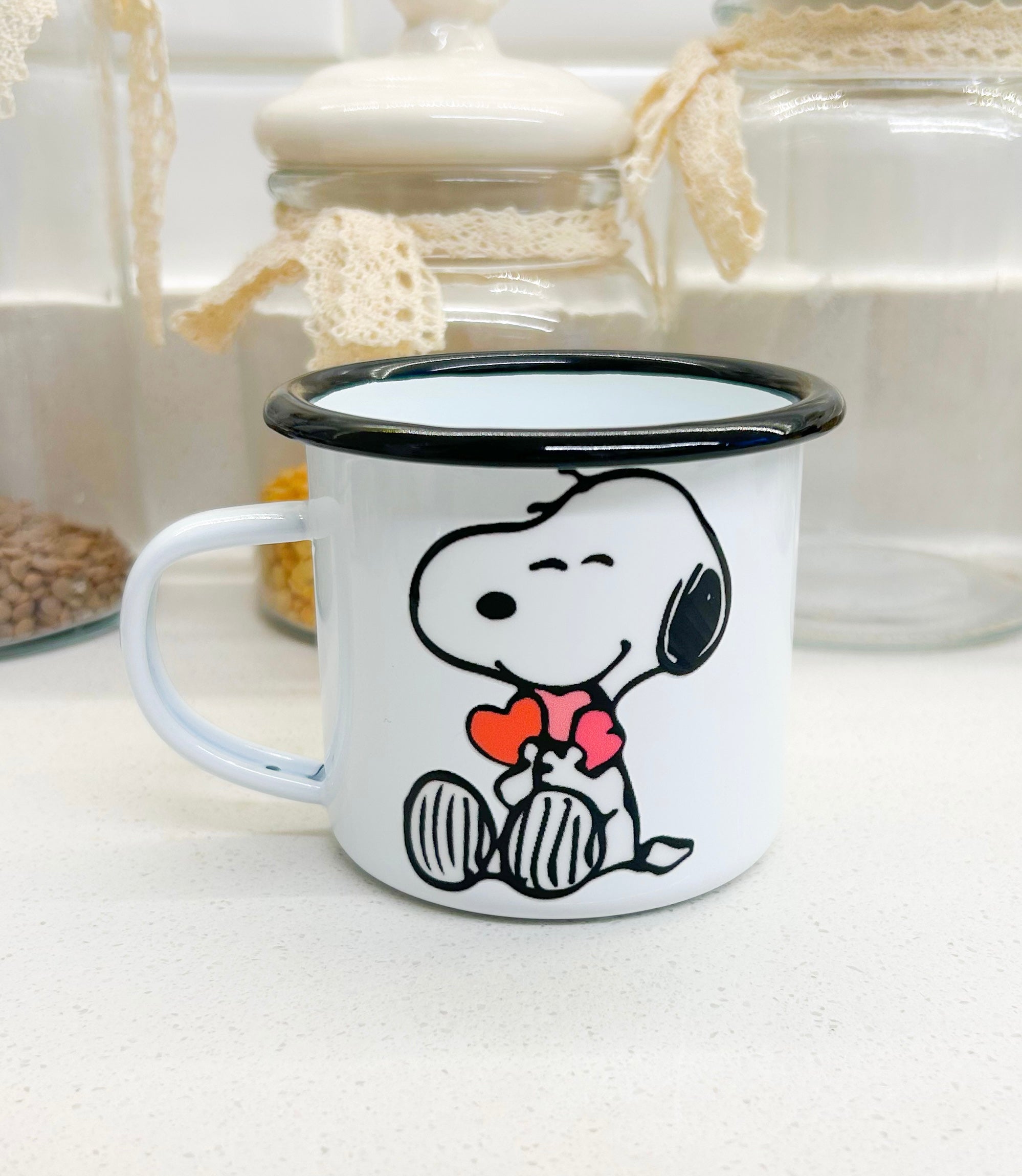 Taza Snoopy corazones