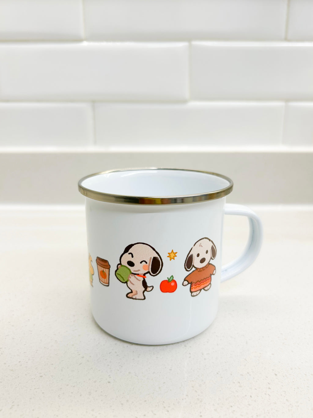 Taza Snoopy y Woodstock otoño
