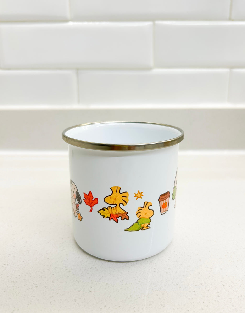 Taza Snoopy y Woodstock otoño