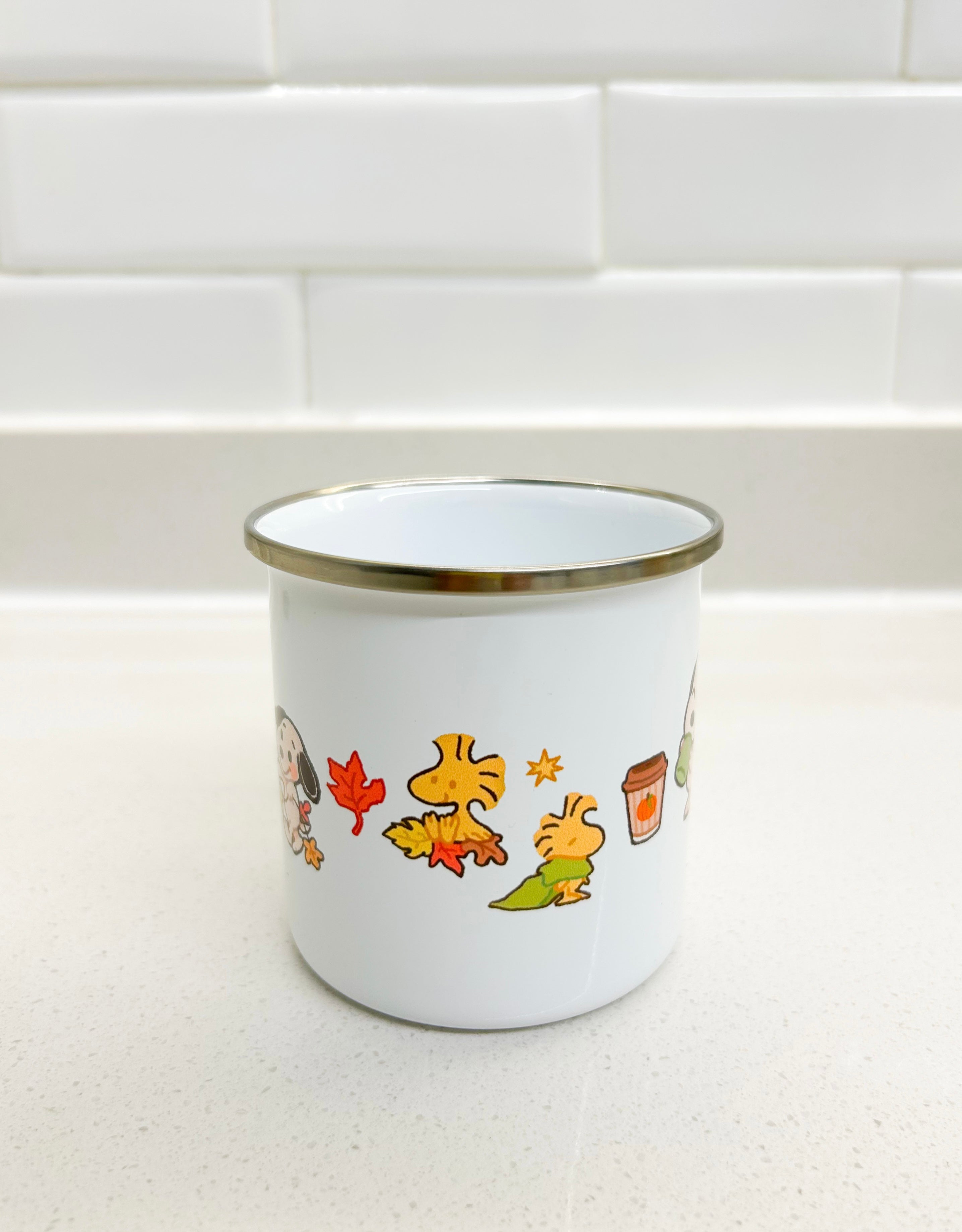 Taza Snoopy y Woodstock otoño