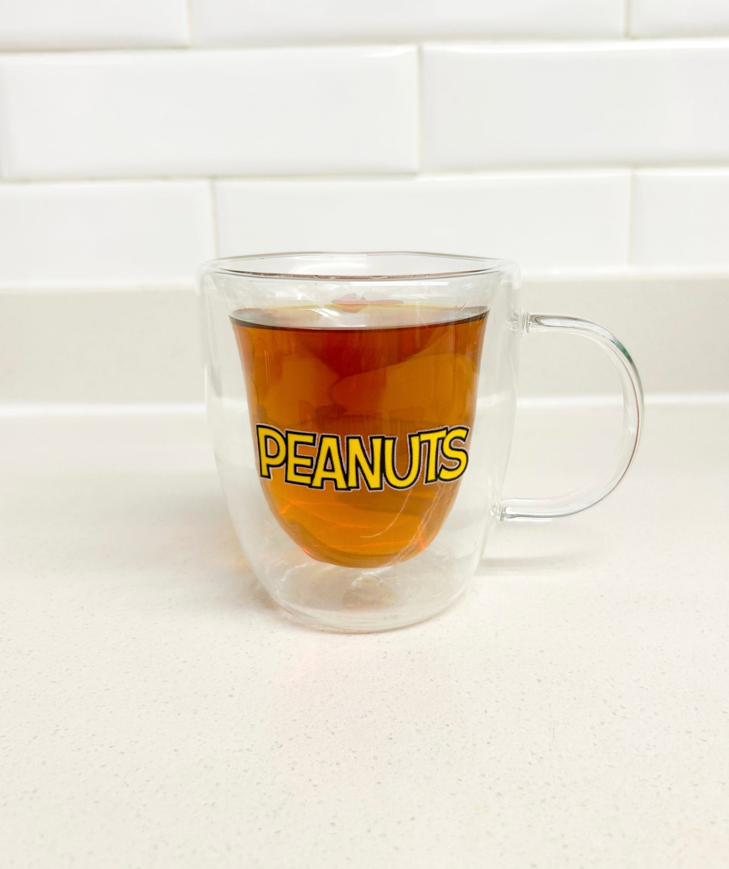 Taza Snoopy love doble pared