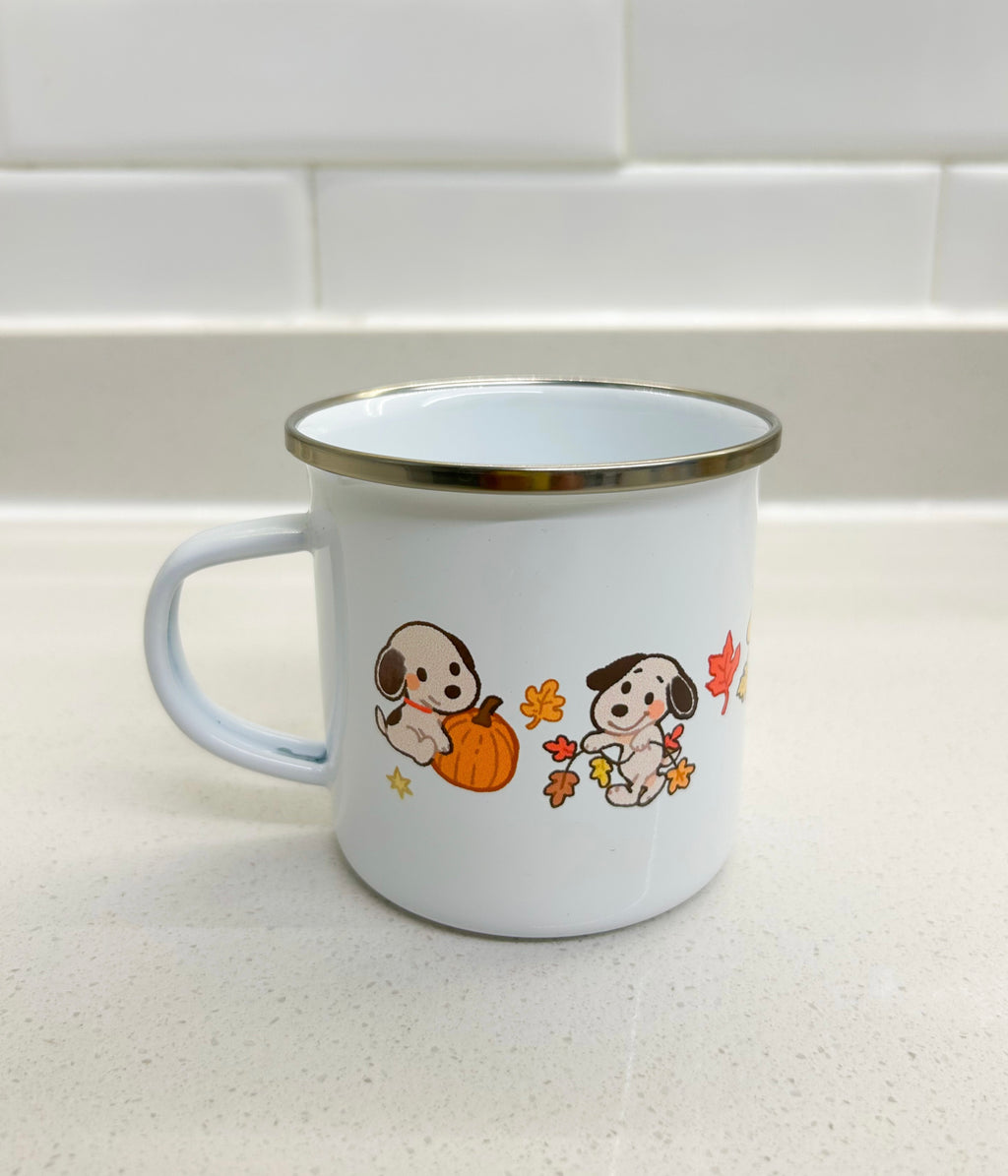 Taza Snoopy y Woodstock otoño
