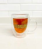 Taza doble pared de vidrio Snoopy