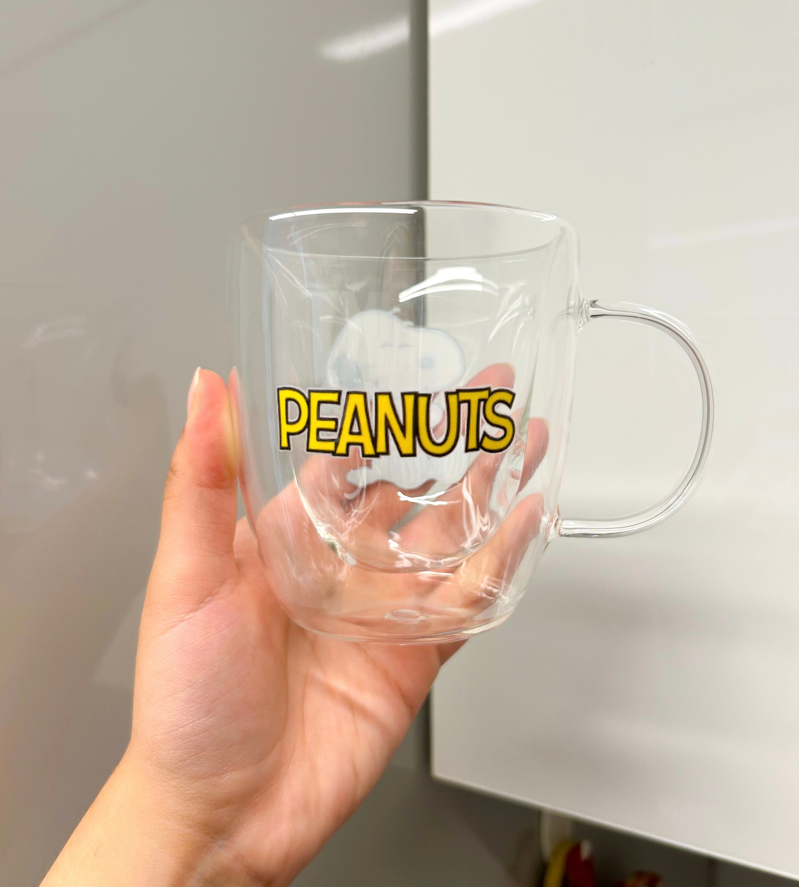 Taza Snoopy corazones doble pared