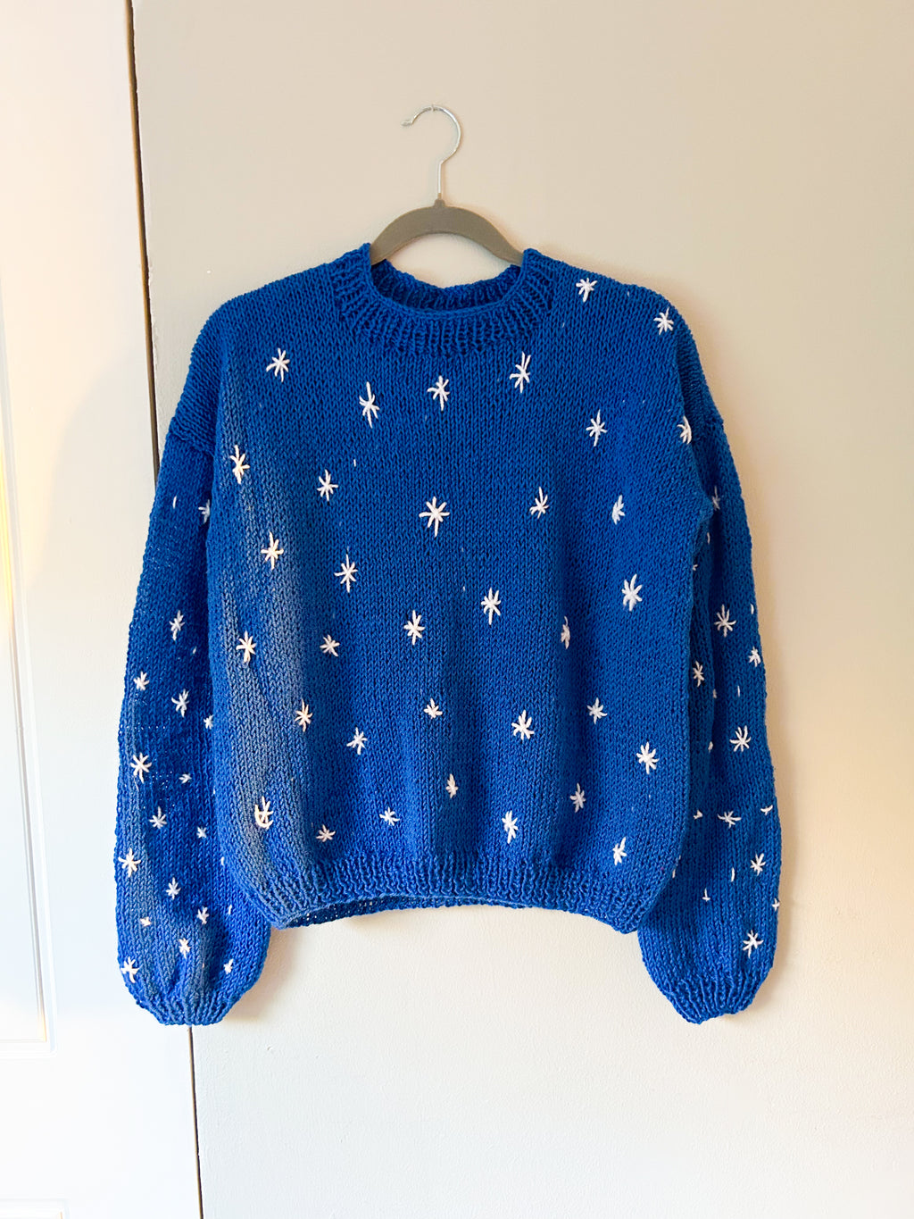 Chaleco cielo estrellado lana de oveja talla S