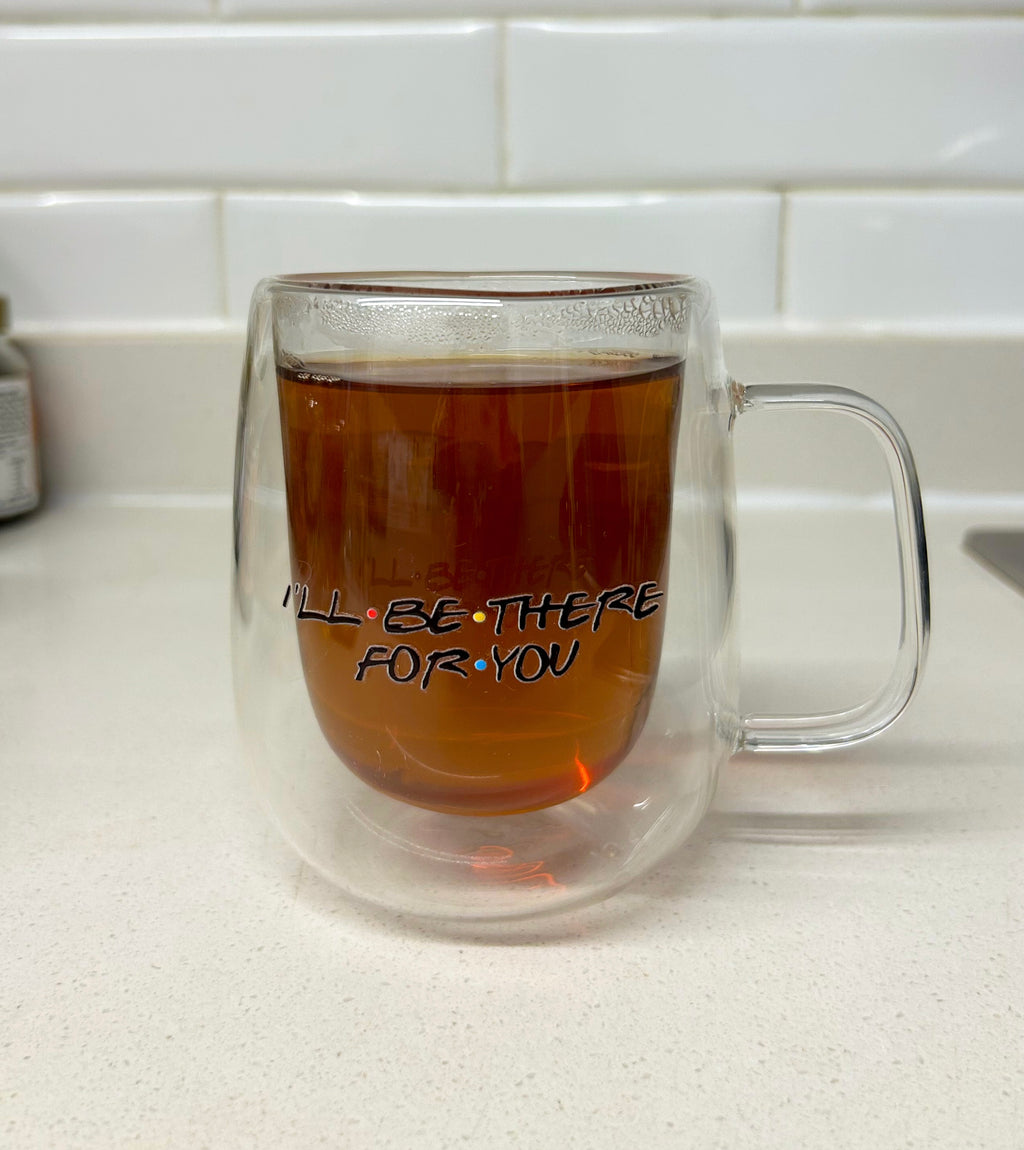 Taza doble pared de vidrio FRIENDS