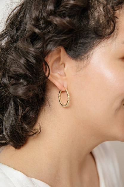 Argollas Lupe baño de oro