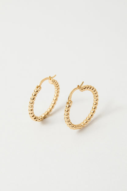 Argollas Lupe baño de oro