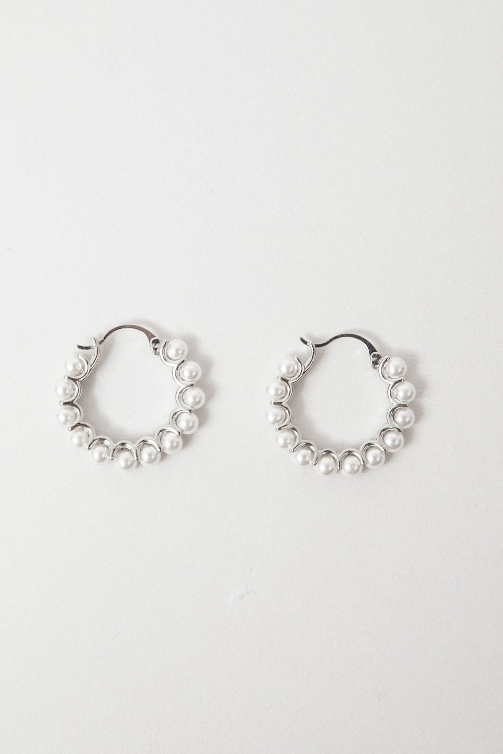 Argollas Perlas plata