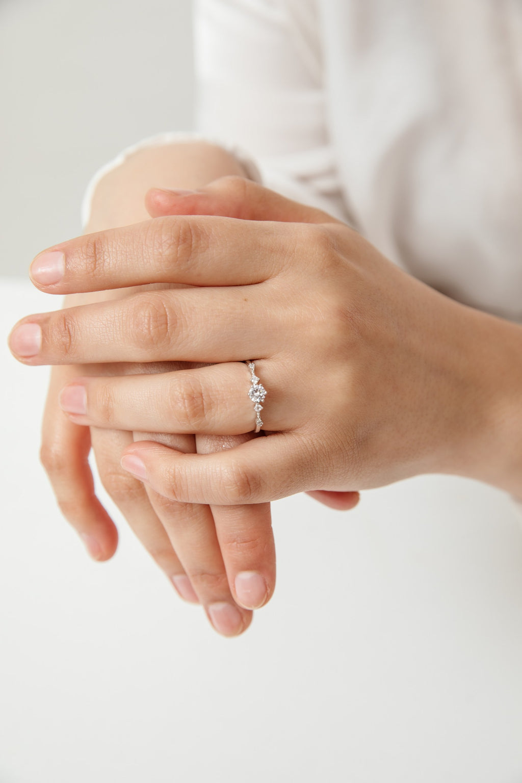 Anillo Princess plata 925 y circones