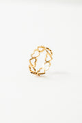 Anillo Love baño de oro