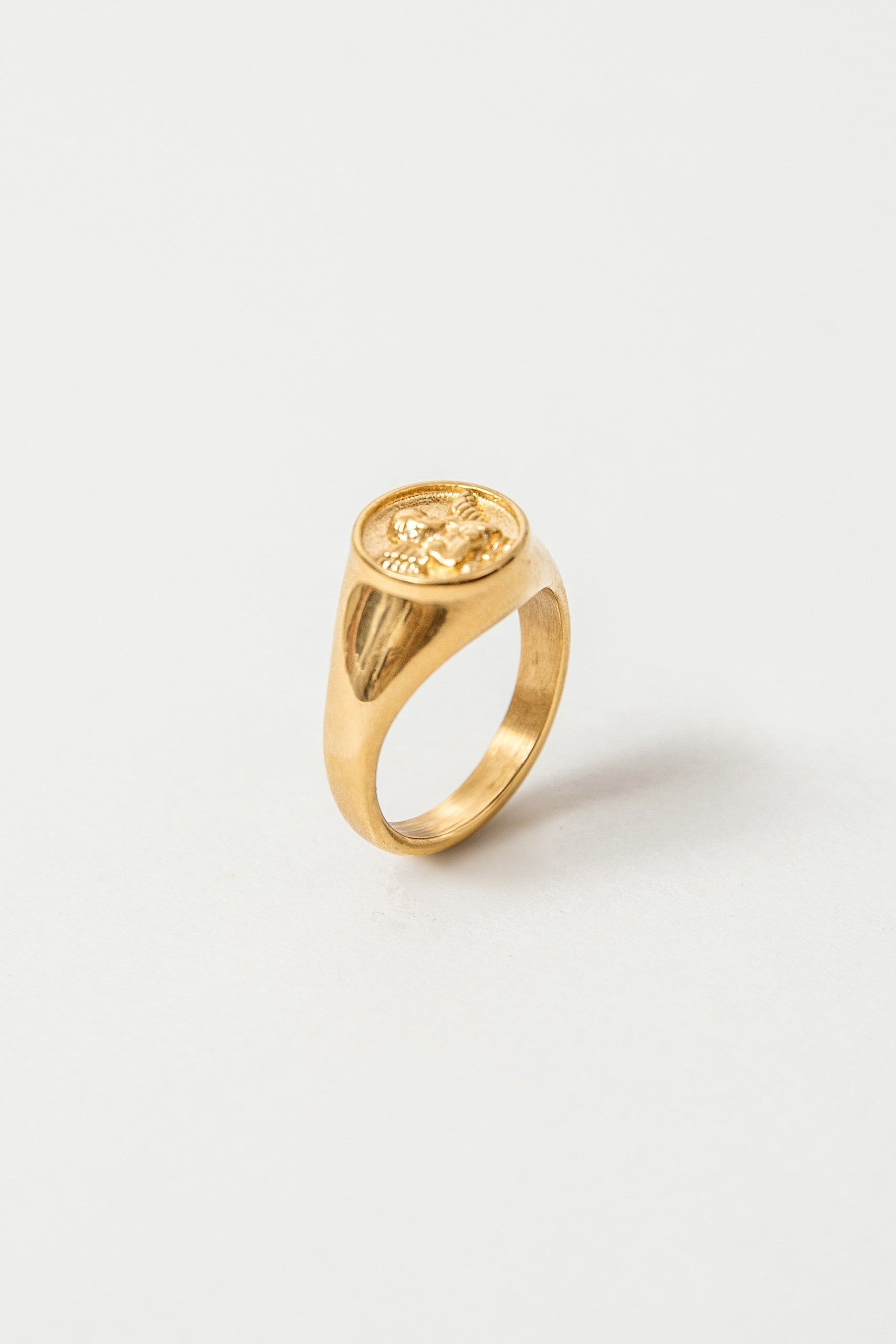 Anillo Ángel baño de oro