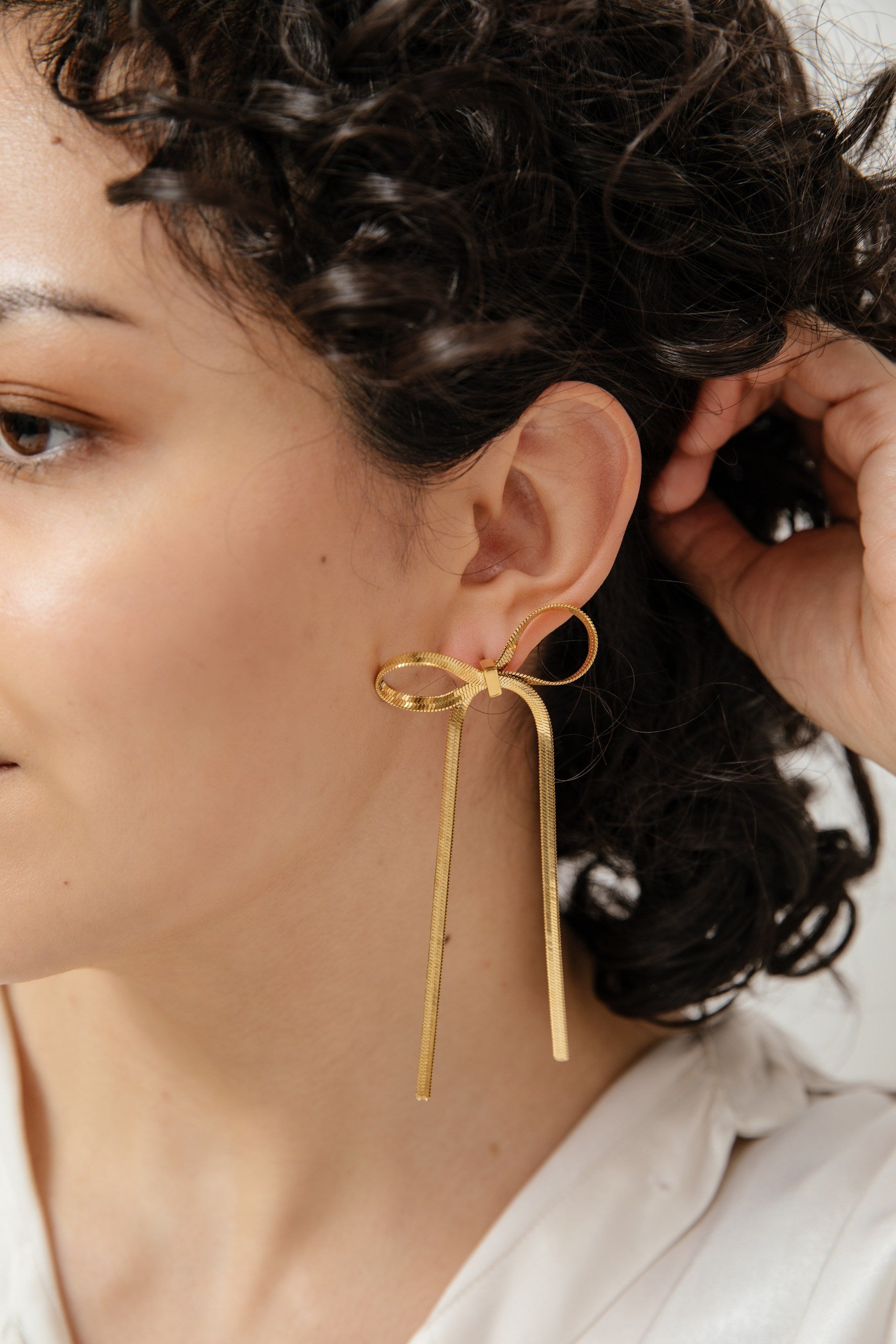 Aros Lazo Coquette oro