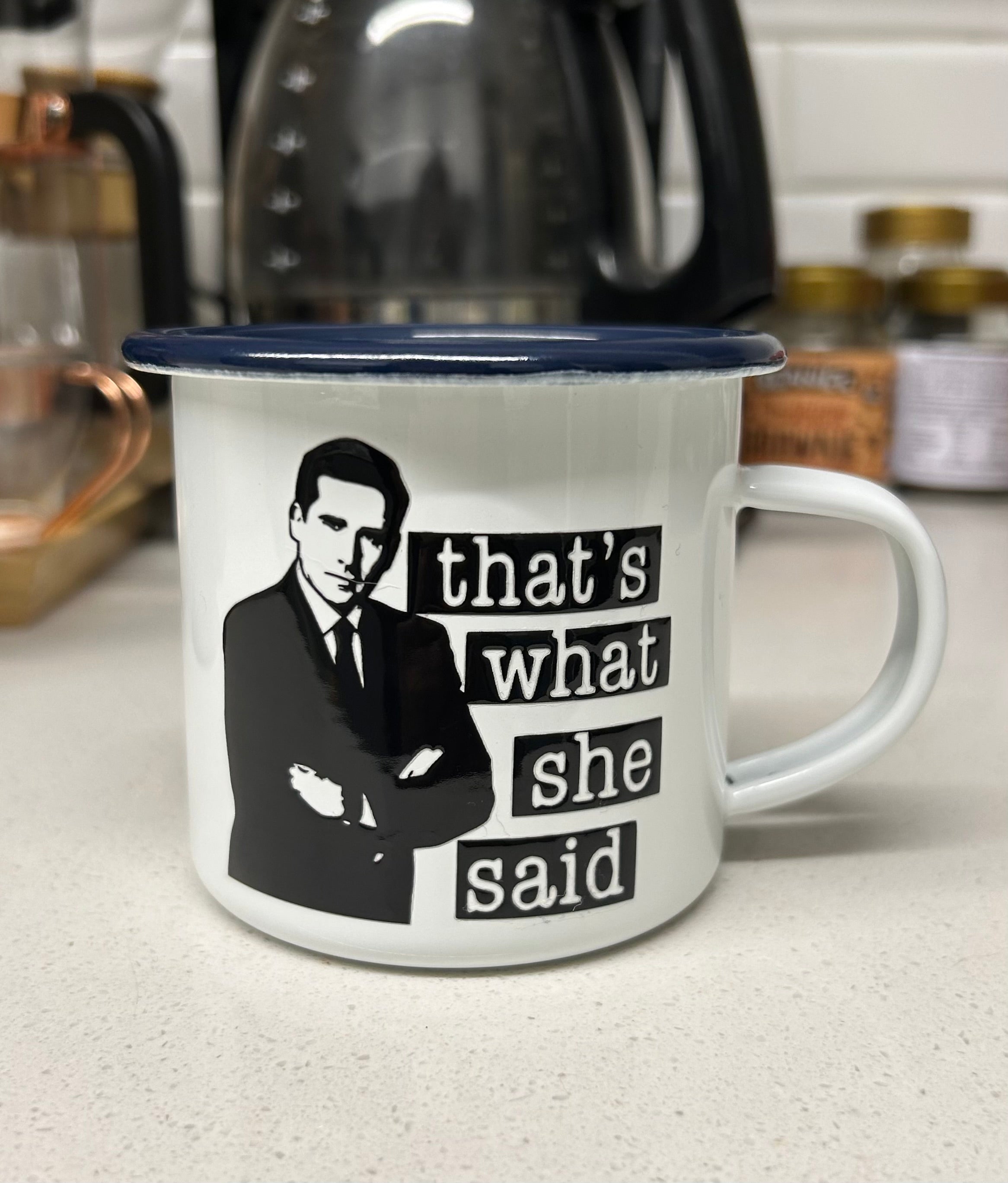 Taza enlozada The office