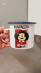 Taza Mafalda enlozada, modelo 2
