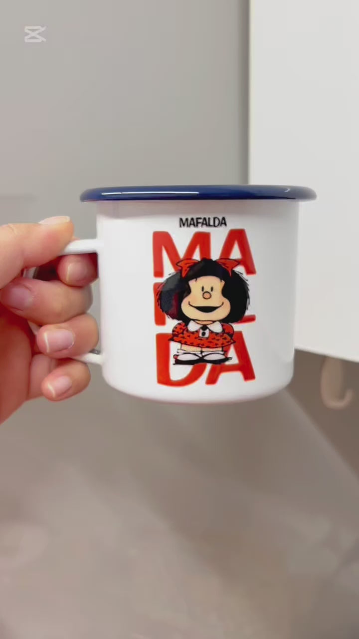 Taza Mafalda enlozada, modelo 1
